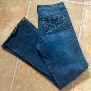 The Limited flare dark wash jeans size 10 inseam 33”